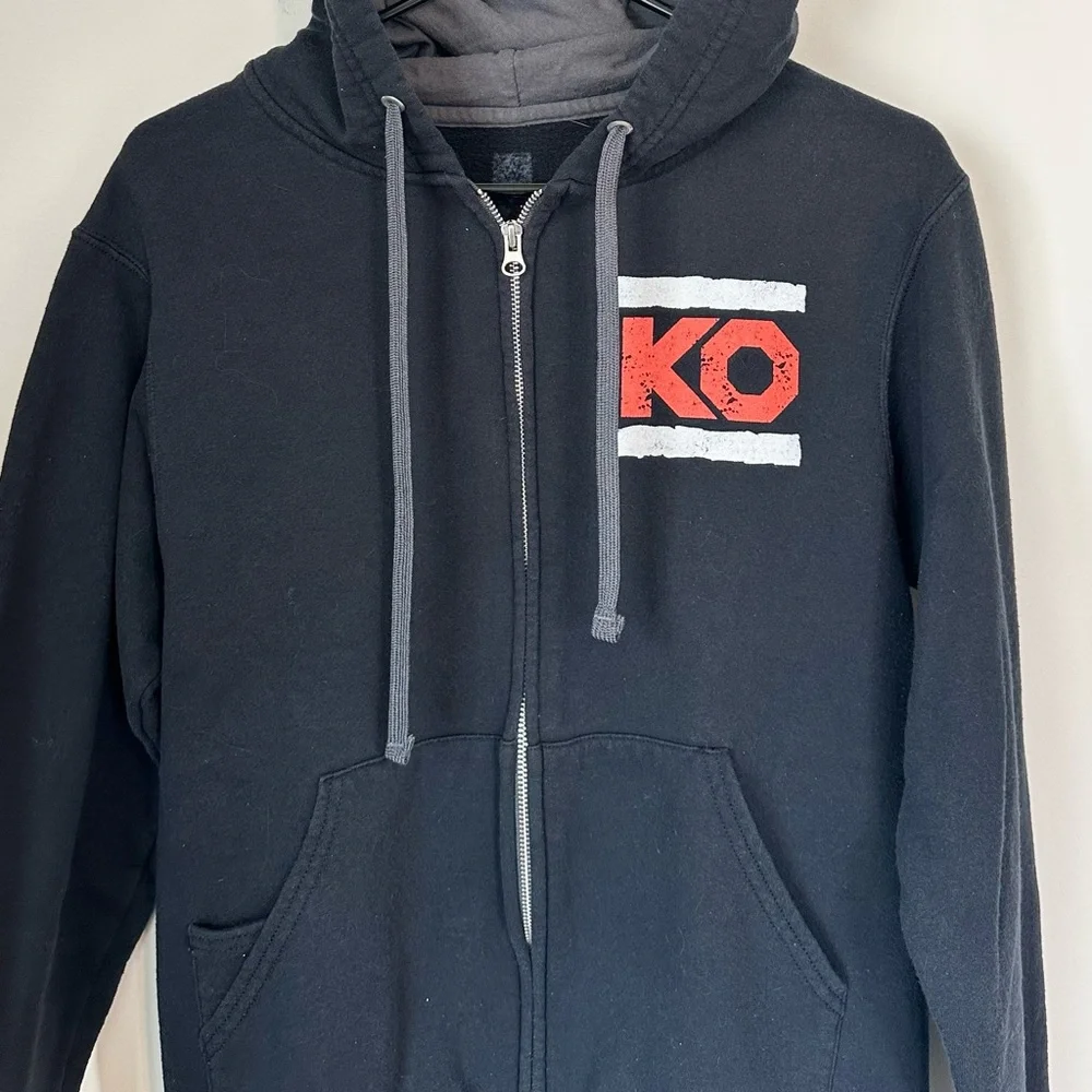 WWE The Kevin Owens Show Black and Red Zip Up Hoodie - Size: Small
